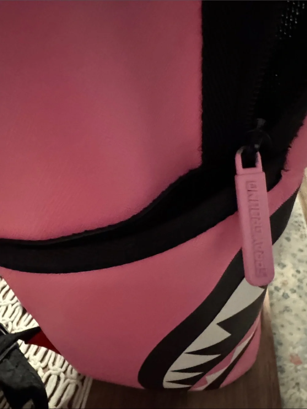 Sprayground Pink Shark Mouth Backpack